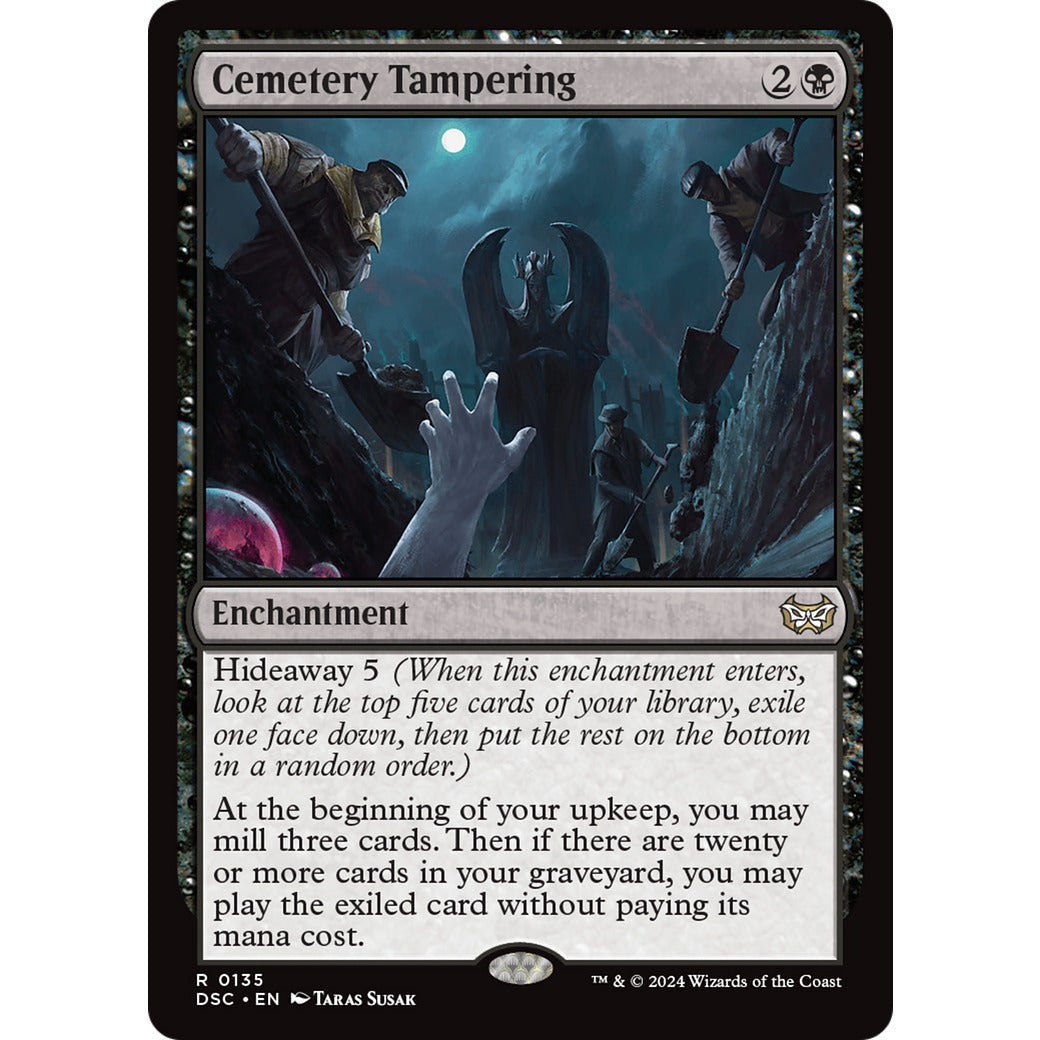 Cemetery Tampering (Commander: Duskmourn: House of Horror) Light Play
