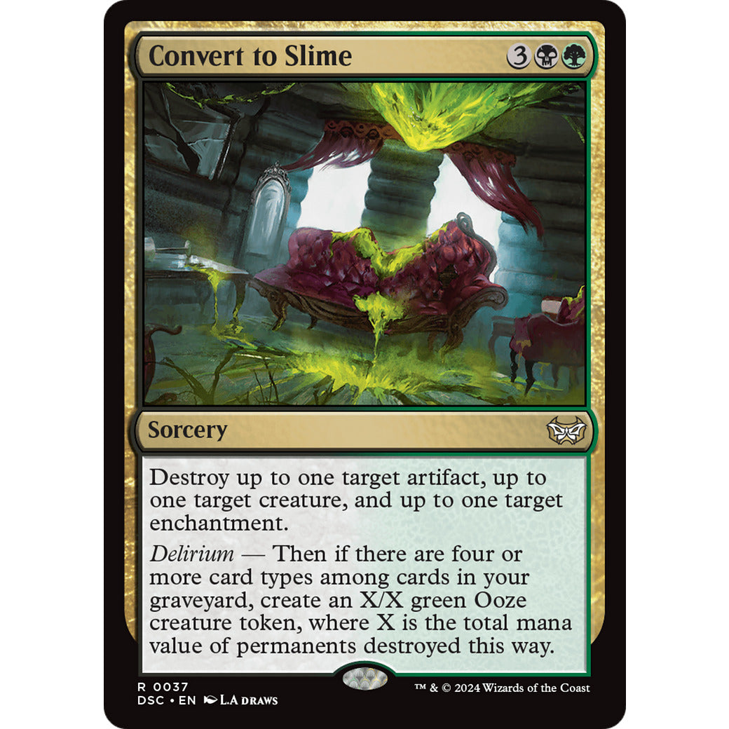 Convert to Slime (Commander: Duskmourn: House of Horror) Light Play