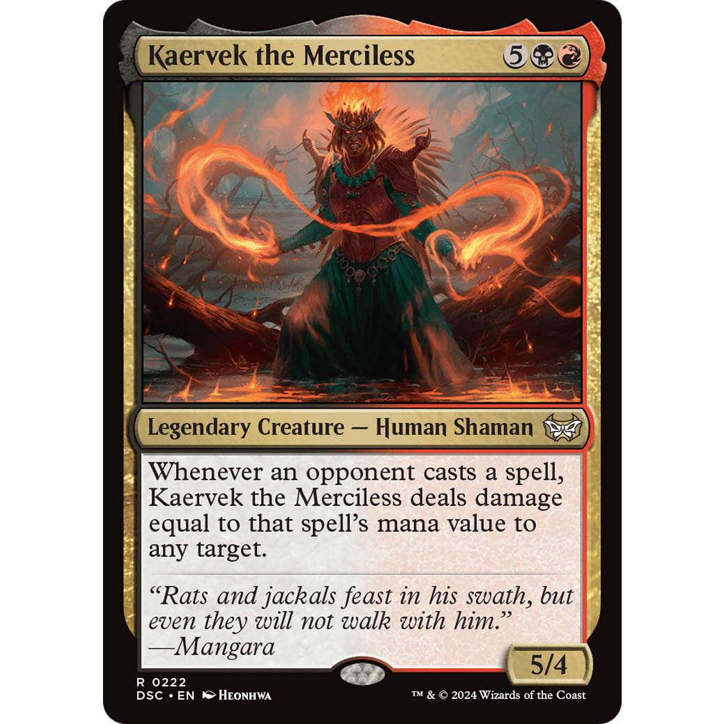 Kaervek the Merciless (Commander: Duskmourn: House of Horror) Light Play