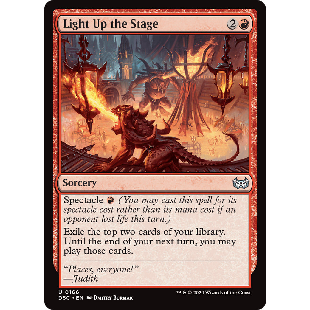 Light Up the Stage (Commander: Duskmourn: House of Horror) Light Play