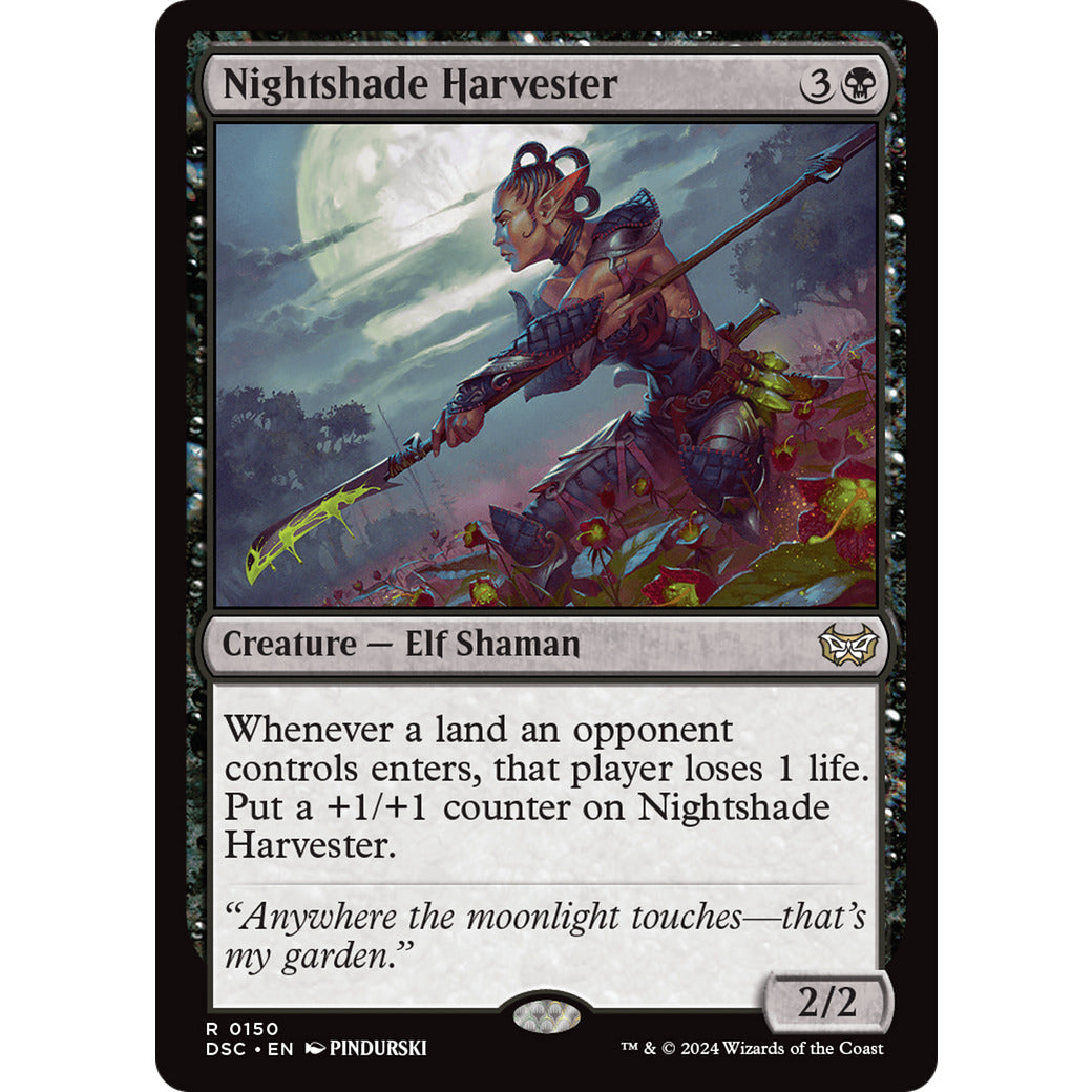 Nightshade Harvester (Commander: Duskmourn: House of Horror) Light Play