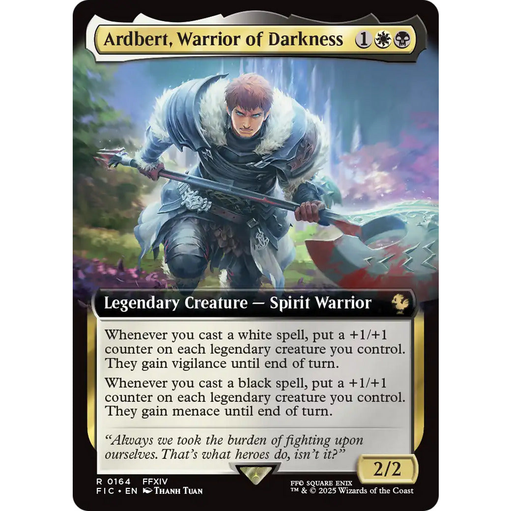 Ardbert, Warrior of Darkness (Extended Art) (Commander: FINAL FANTASY) Near Mint