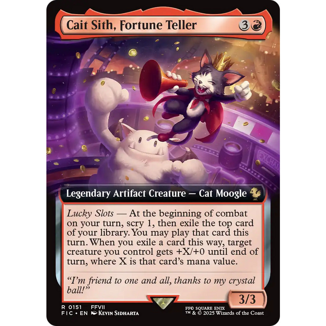 Cait Sith, Fortune Teller (Extended Art) (Commander: FINAL FANTASY) Near Mint