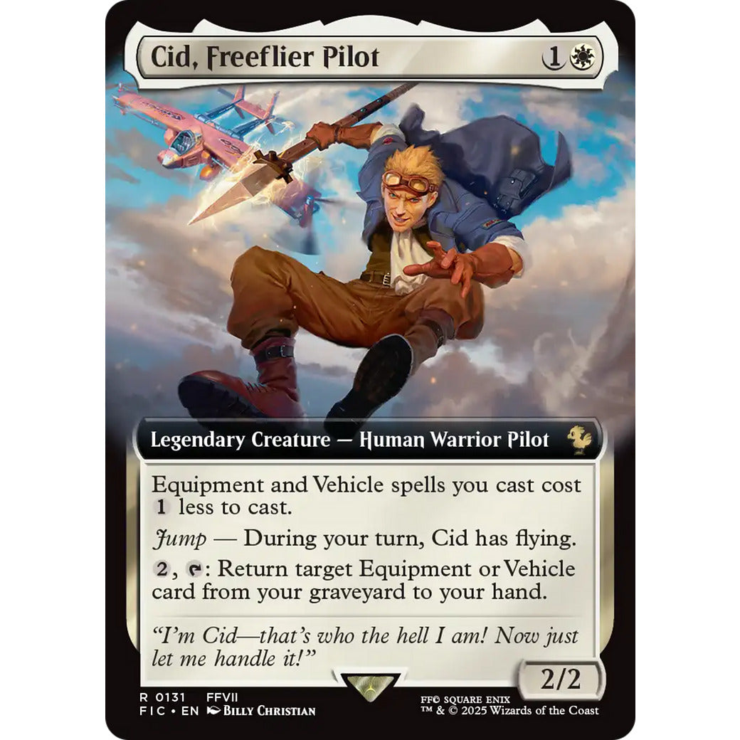 Cid, Freeflier Pilot (Extended Art) (Commander: FINAL FANTASY) Near Mint