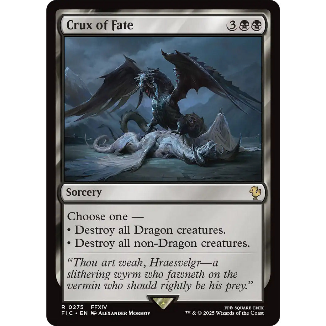 Crux of Fate (Commander: FINAL FANTASY) Light Play