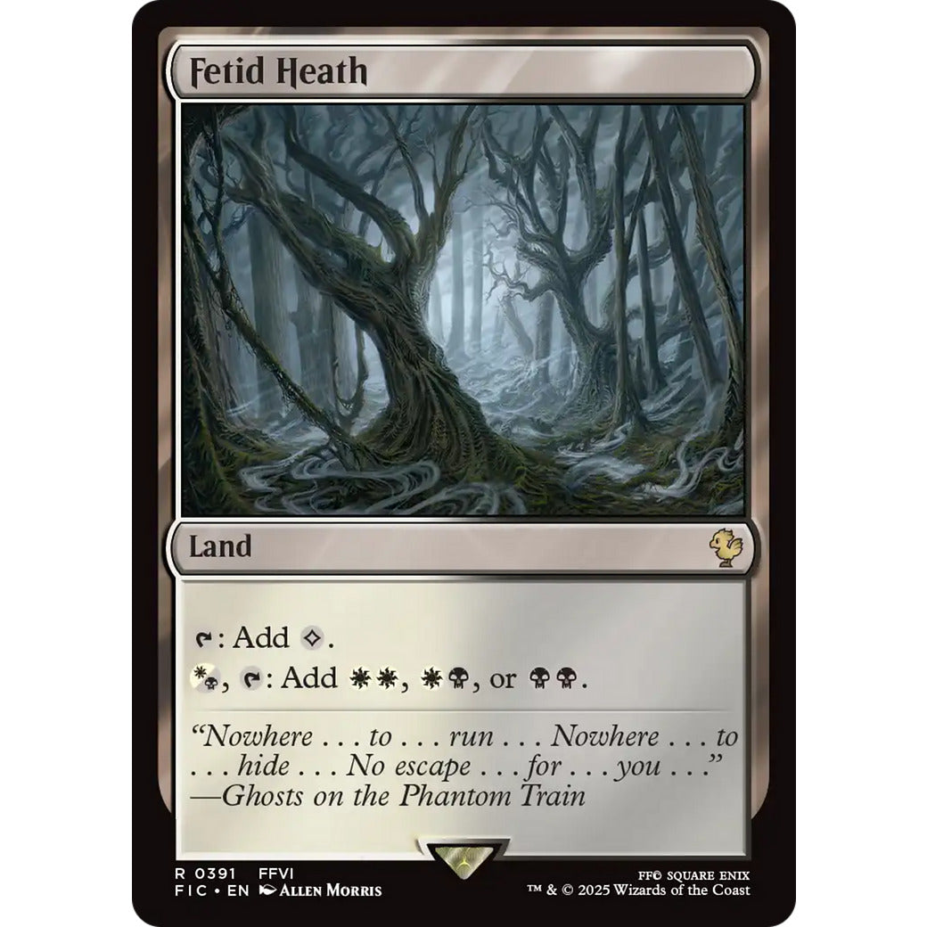 Fetid Heath (Commander: FINAL FANTASY) Light Play