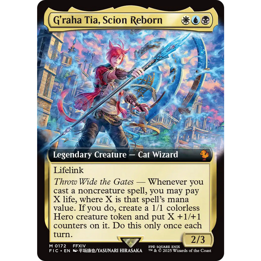 G'raha Tia, Scion Reborn (Extended Art) (Commander: FINAL FANTASY) Near Mint