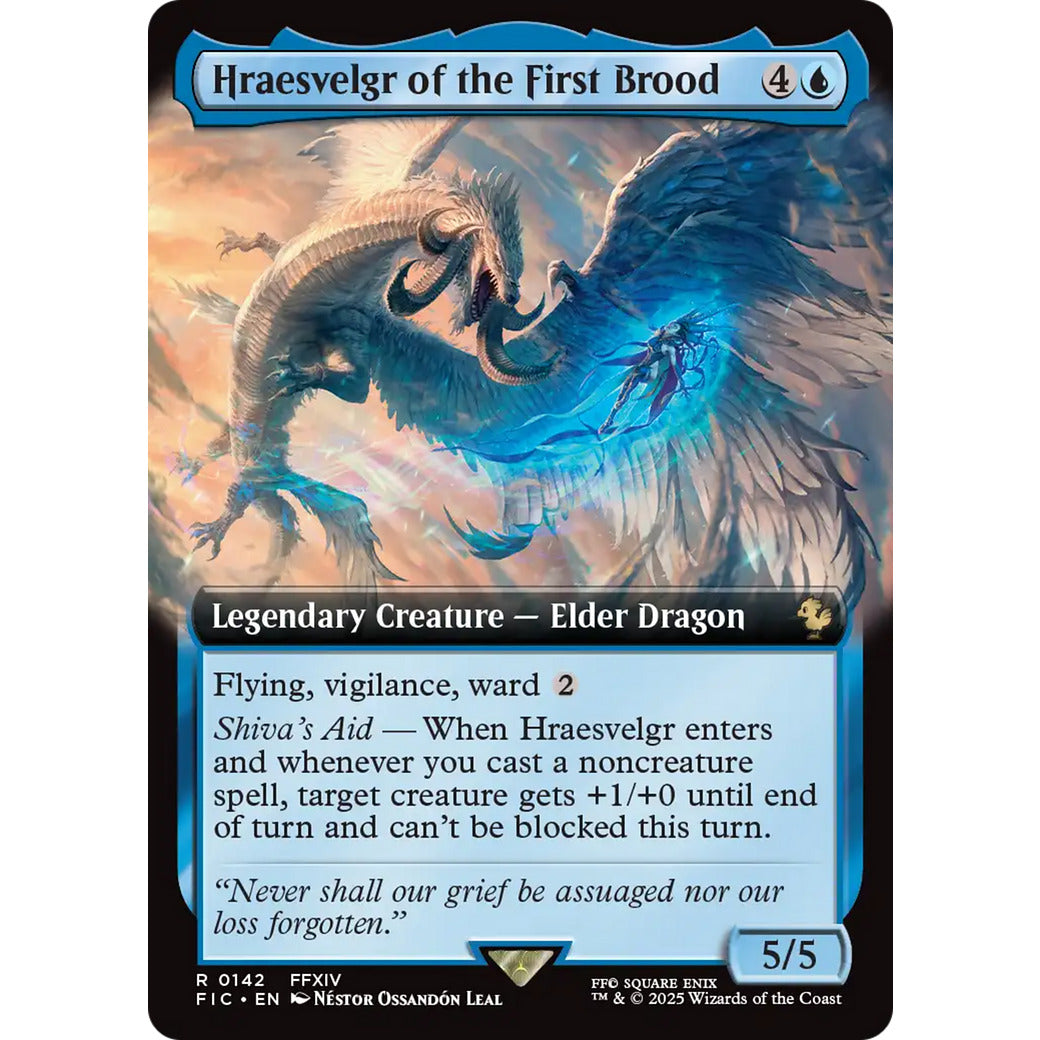 Hraesvelgr of the First Brood (Extended Art) (Commander: FINAL FANTASY) Near Mint