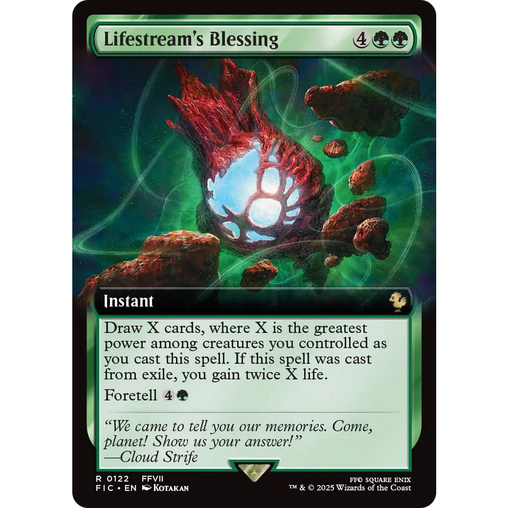 Lifestream's Blessing (Extended Art) (Commander: FINAL FANTASY) Near Mint