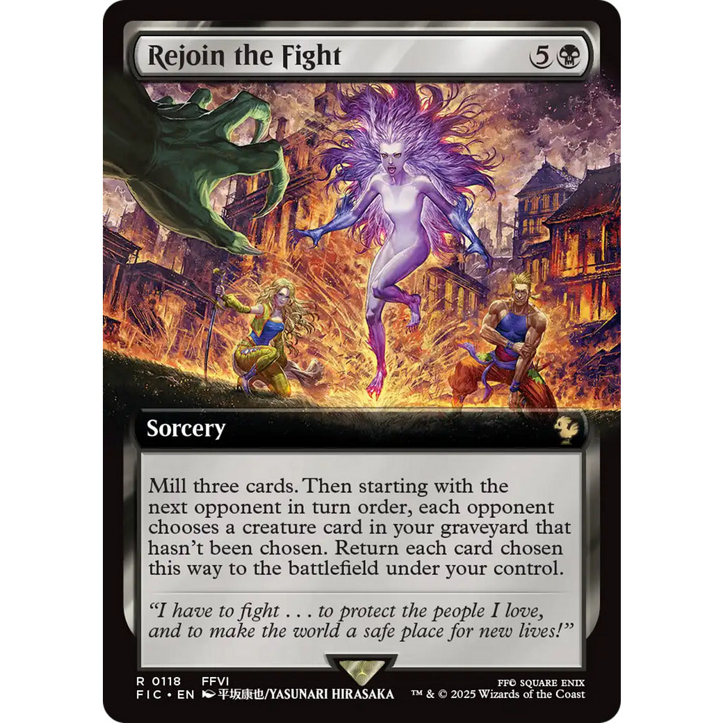 Rejoin the Fight (Extended Art) (Commander: FINAL FANTASY) Near Mint Foil