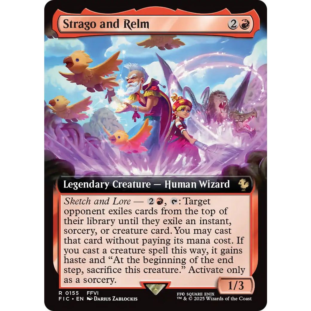 Strago and Relm (Extended Art) (Commander: FINAL FANTASY) Near Mint Foil