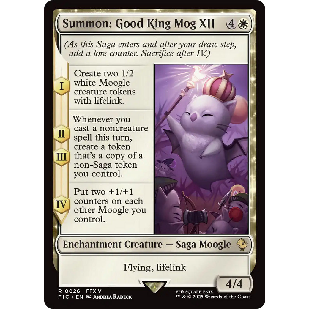 Summon: Good King Mog XII (Commander: FINAL FANTASY) Light Play