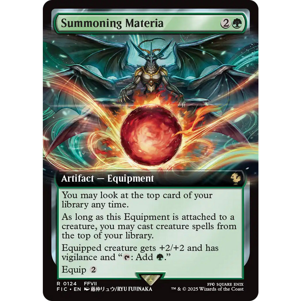 Summoning Materia (Extended Art) (Commander: FINAL FANTASY) Near Mint