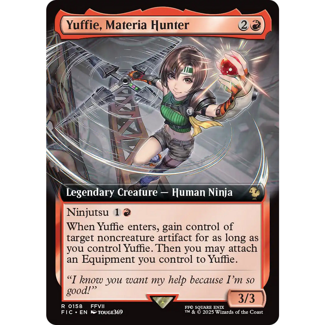 Yuffie, Materia Hunter (Extended Art) (Commander: FINAL FANTASY) Near Mint