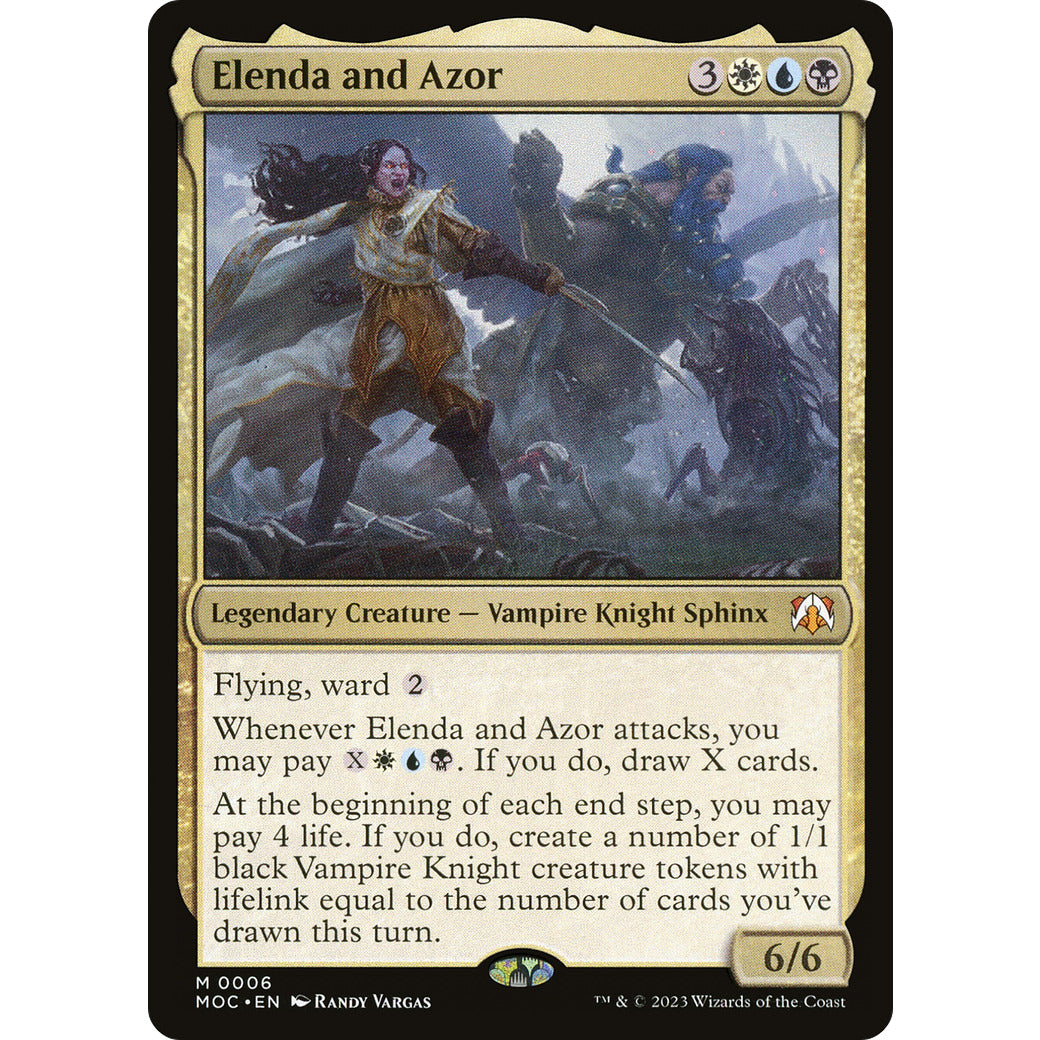 Elenda and Azor (Commander: March of the Machine) Near Mint