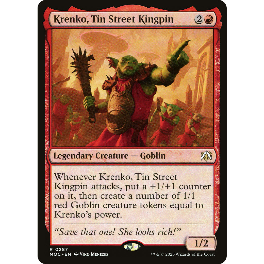 Krenko, Tin Street Kingpin (Commander: March of the Machine) Near Mint