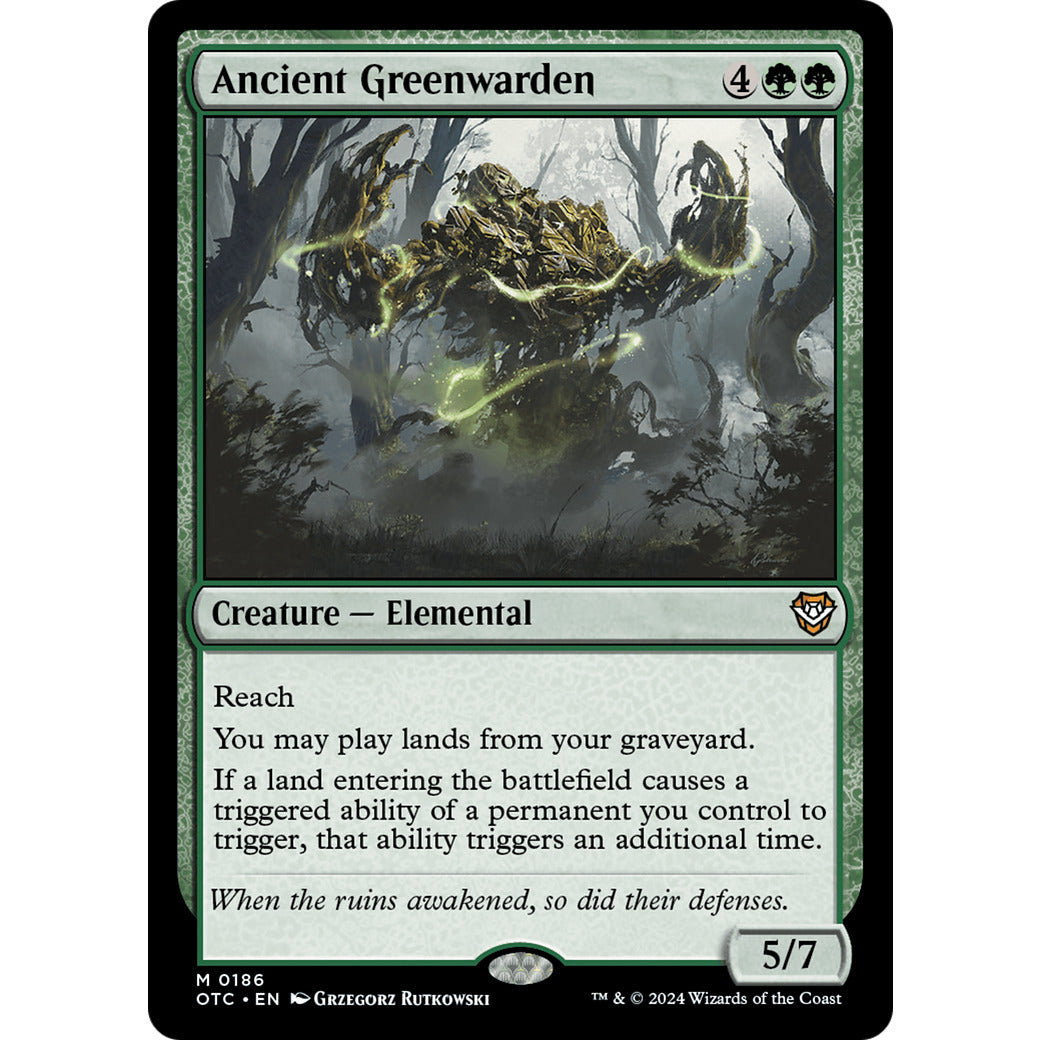 Ancient Greenwarden (Commander: Outlaws of Thunder Junction) Near Mint