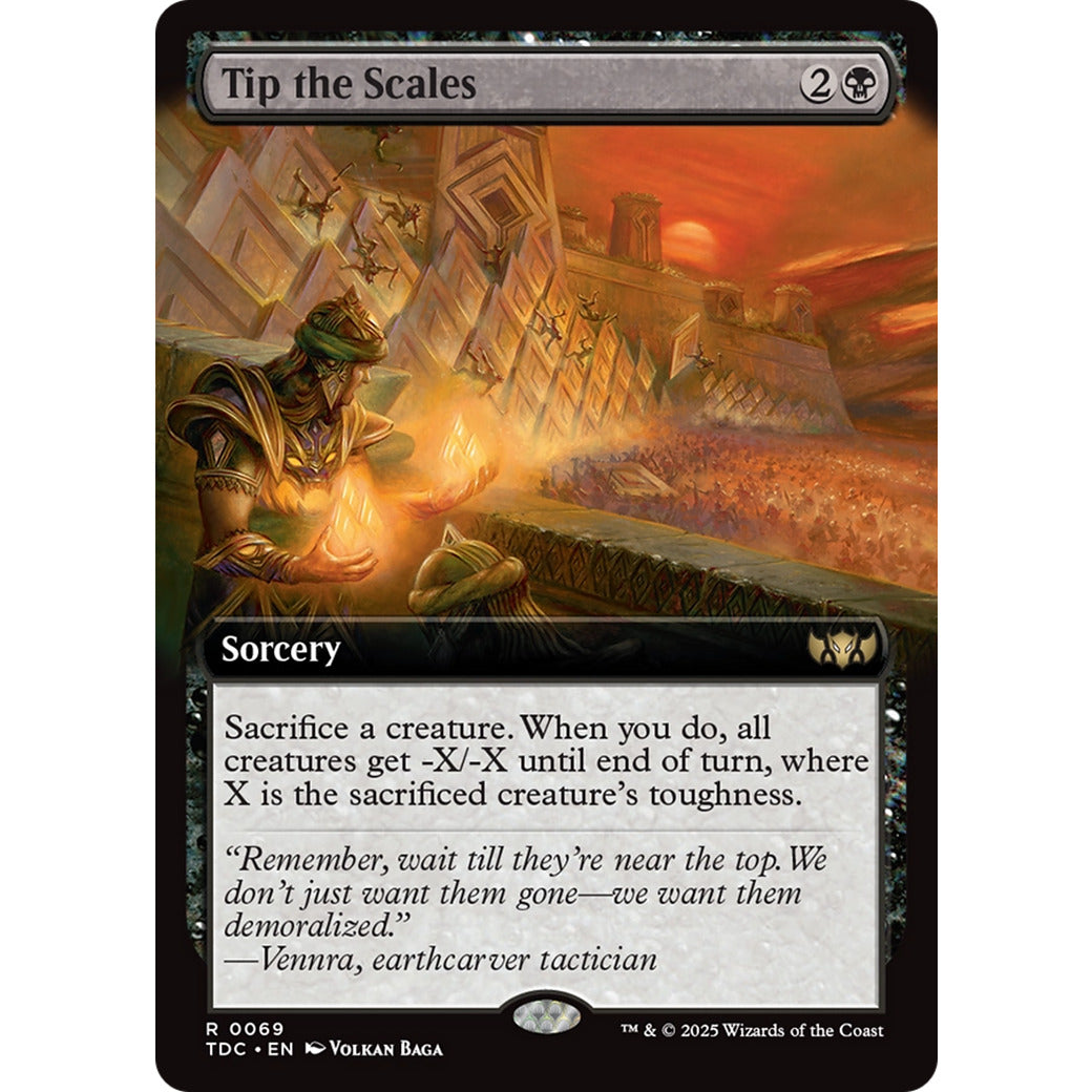 Tip the Scales (Extended Art) (Commander: Tarkir: Dragonstorm) Light Play