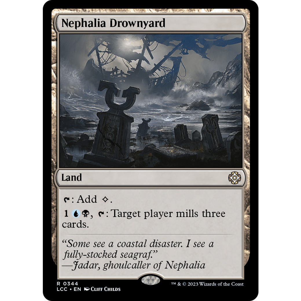Nephalia Drownyard (Commander: The Lost Caverns of Ixalan) Light Play