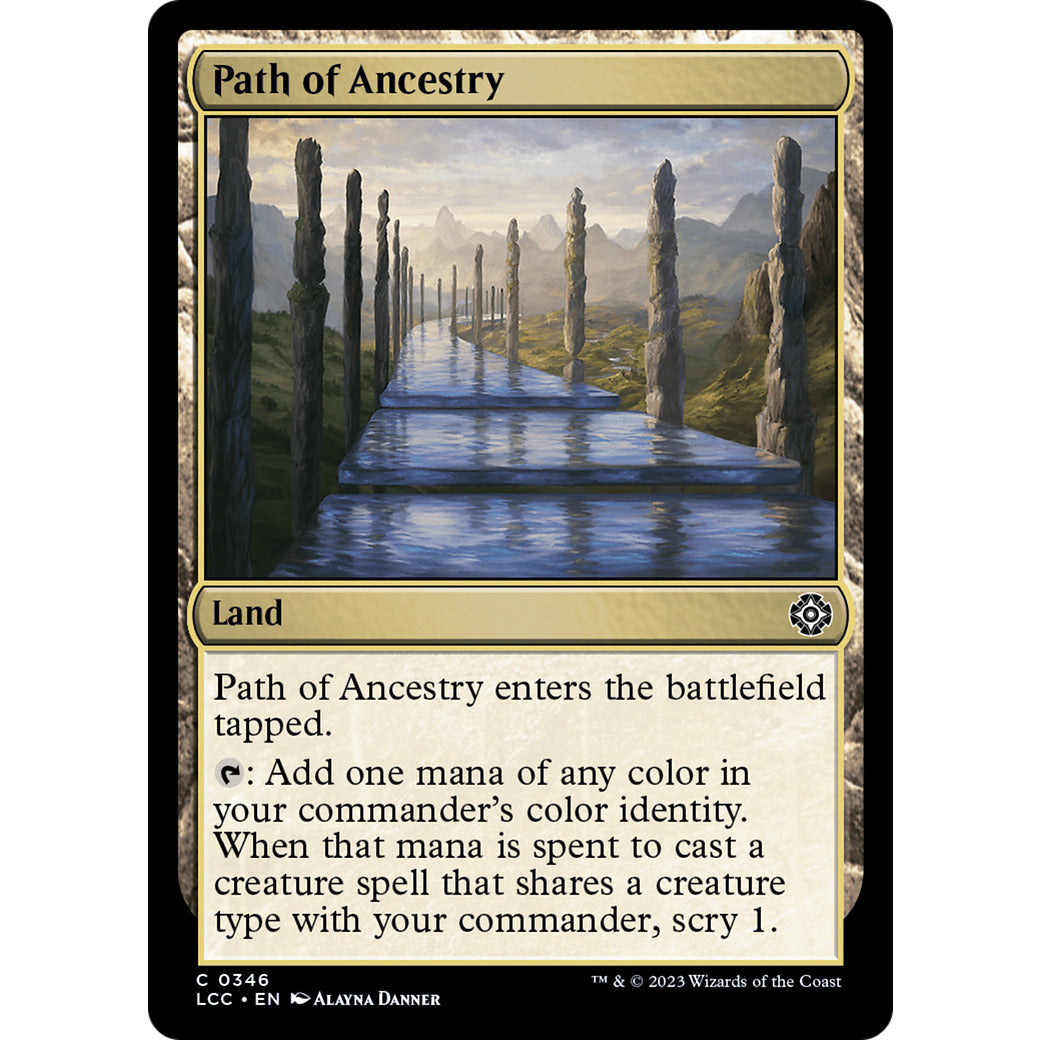 Path of Ancestry (Commander: The Lost Caverns of Ixalan) Light Play