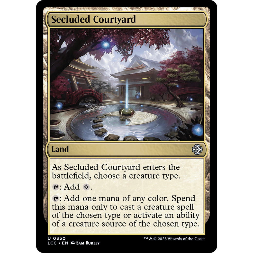 Secluded Courtyard (Commander: The Lost Caverns of Ixalan) Light Play
