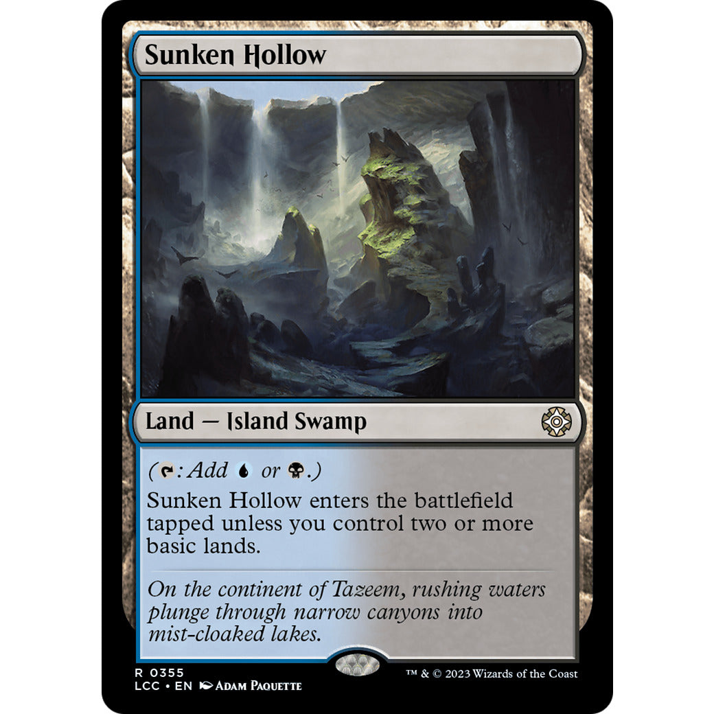Sunken Hollow (Commander: The Lost Caverns of Ixalan) Light Play