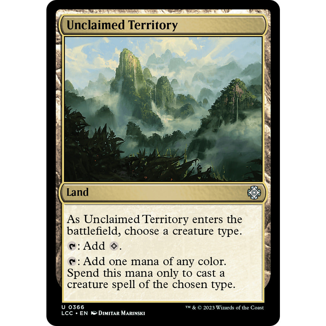 Unclaimed Territory (Commander: The Lost Caverns of Ixalan) Light Play