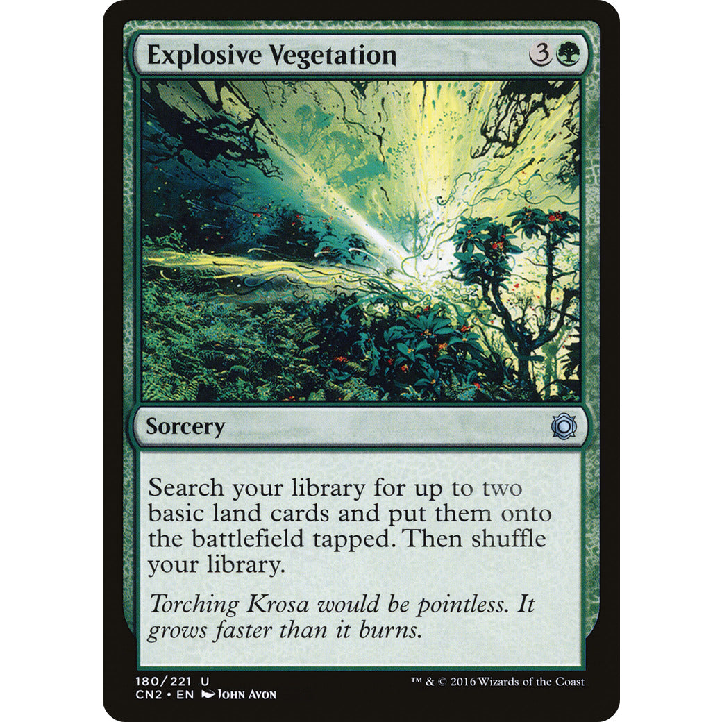 Explosive Vegetation (Conspiracy: Take the Crown) Light Play