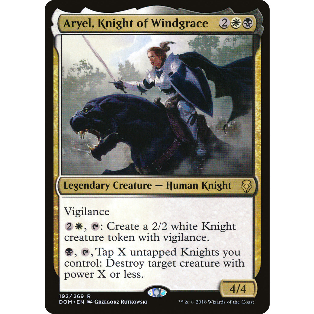 Aryel, Knight of Windgrace (Dominaria) Light Play Foil