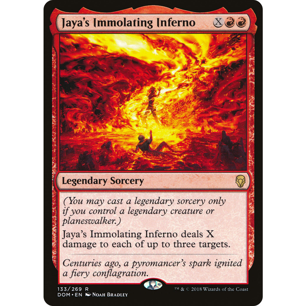 Jaya's Immolating Inferno (Dominaria) Light Play Foil