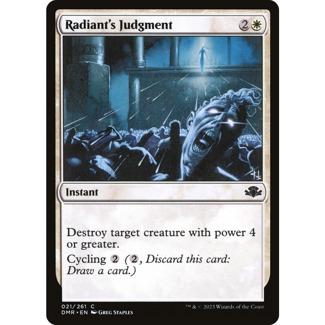 Radiant's Judgment (Dominaria Remastered) Light Play Foil