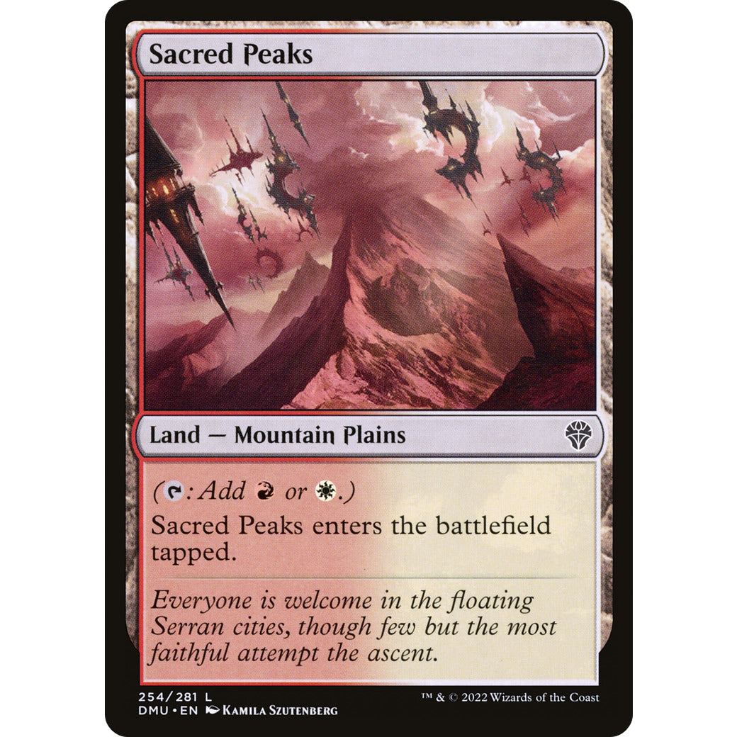 Sacred Peaks (Dominaria United) Light Play