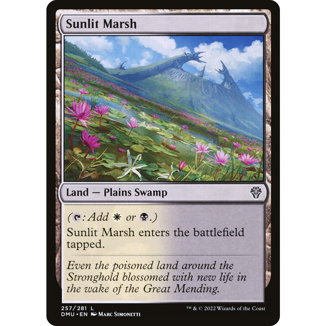 Sunlit Marsh (Dominaria United) Light Play