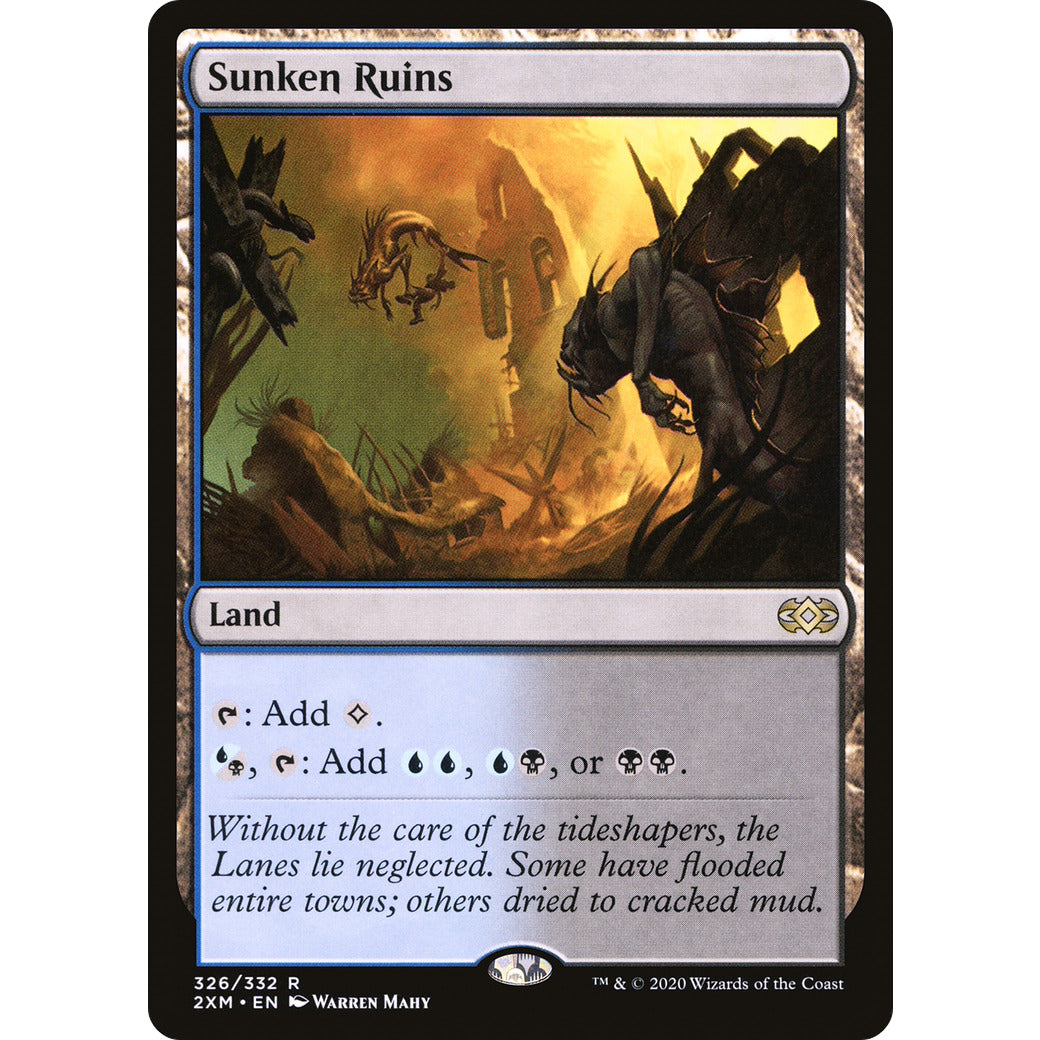 Sunken Ruins (Double Masters) Light Play