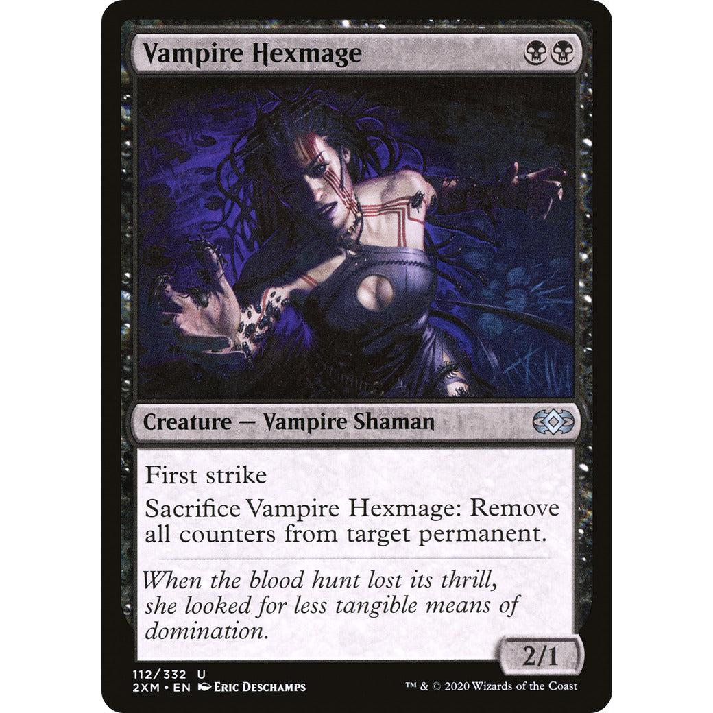 Vampire Hexmage (Double Masters) Light Play