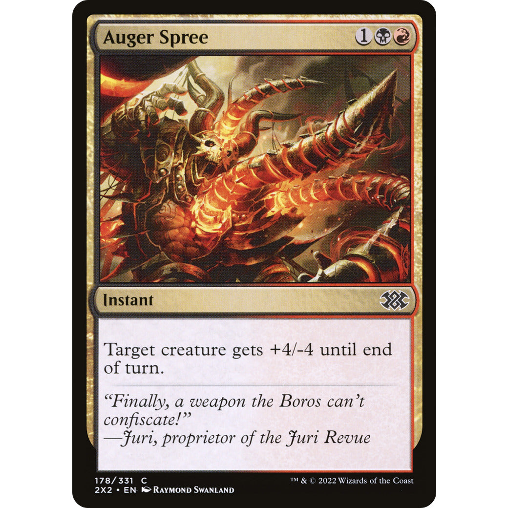 Auger Spree (Double Masters 2022) Light Play Foil