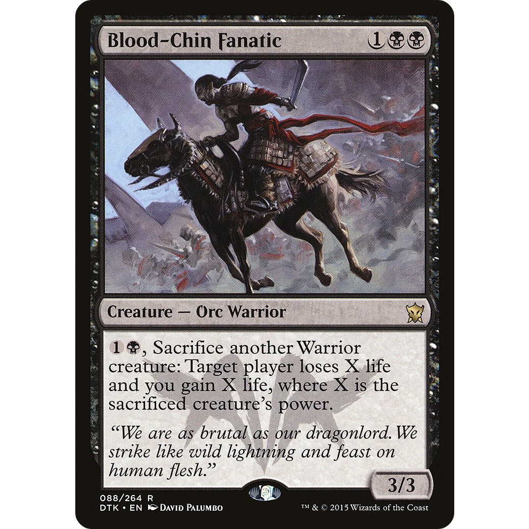 Blood-Chin Fanatic (Dragons of Tarkir) Light Play Foil
