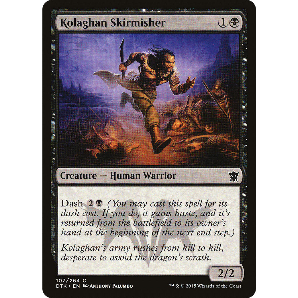 Kolaghan Skirmisher (Dragons of Tarkir) Light Play Foil