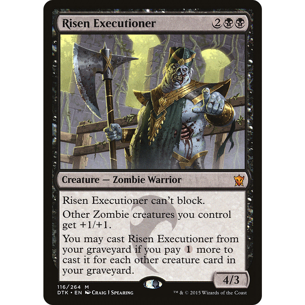 Risen Executioner (Dragons of Tarkir) Light Play