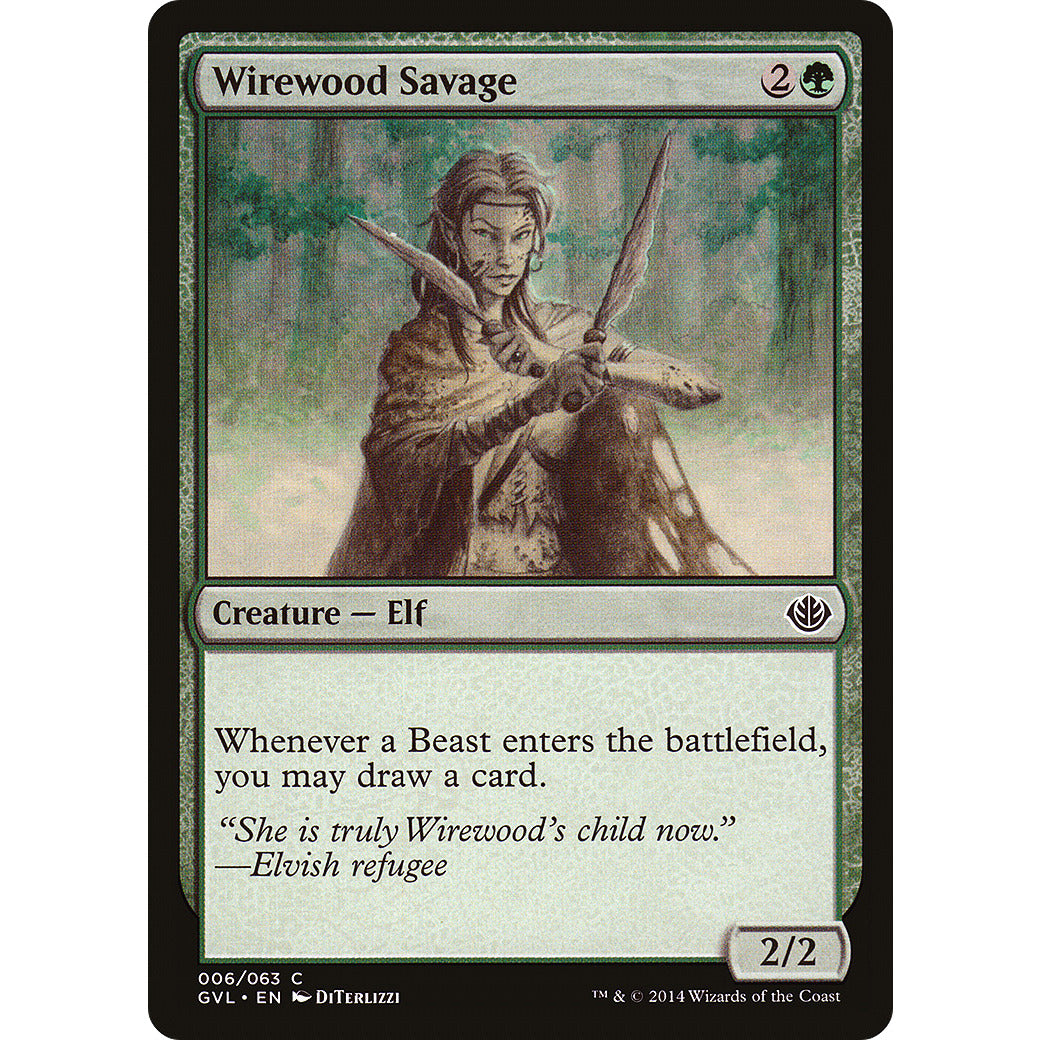 Wirewood Savage (Duel Decks: Anthology) Light Play