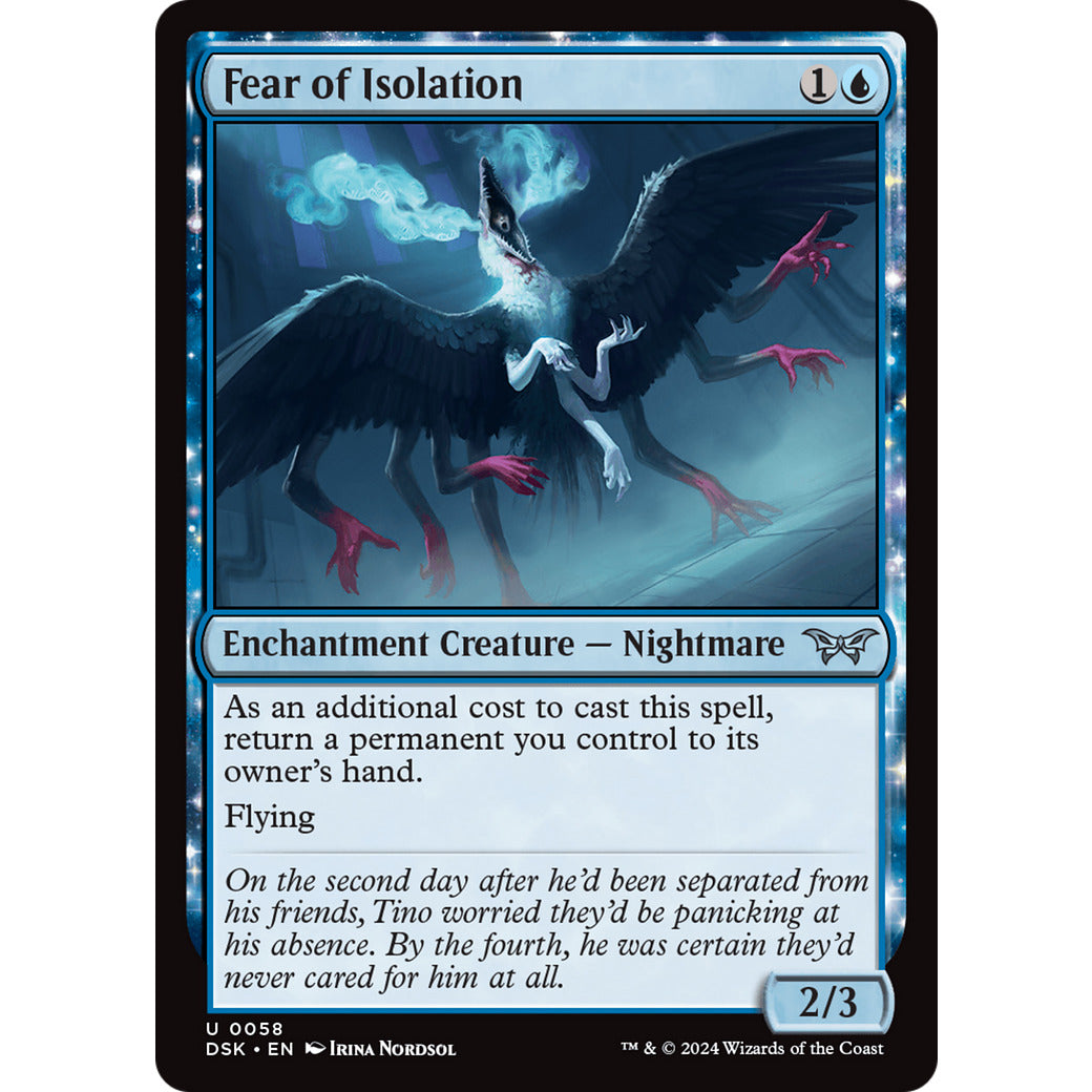 Fear of Isolation (Duskmourn: House of Horror) Light Play