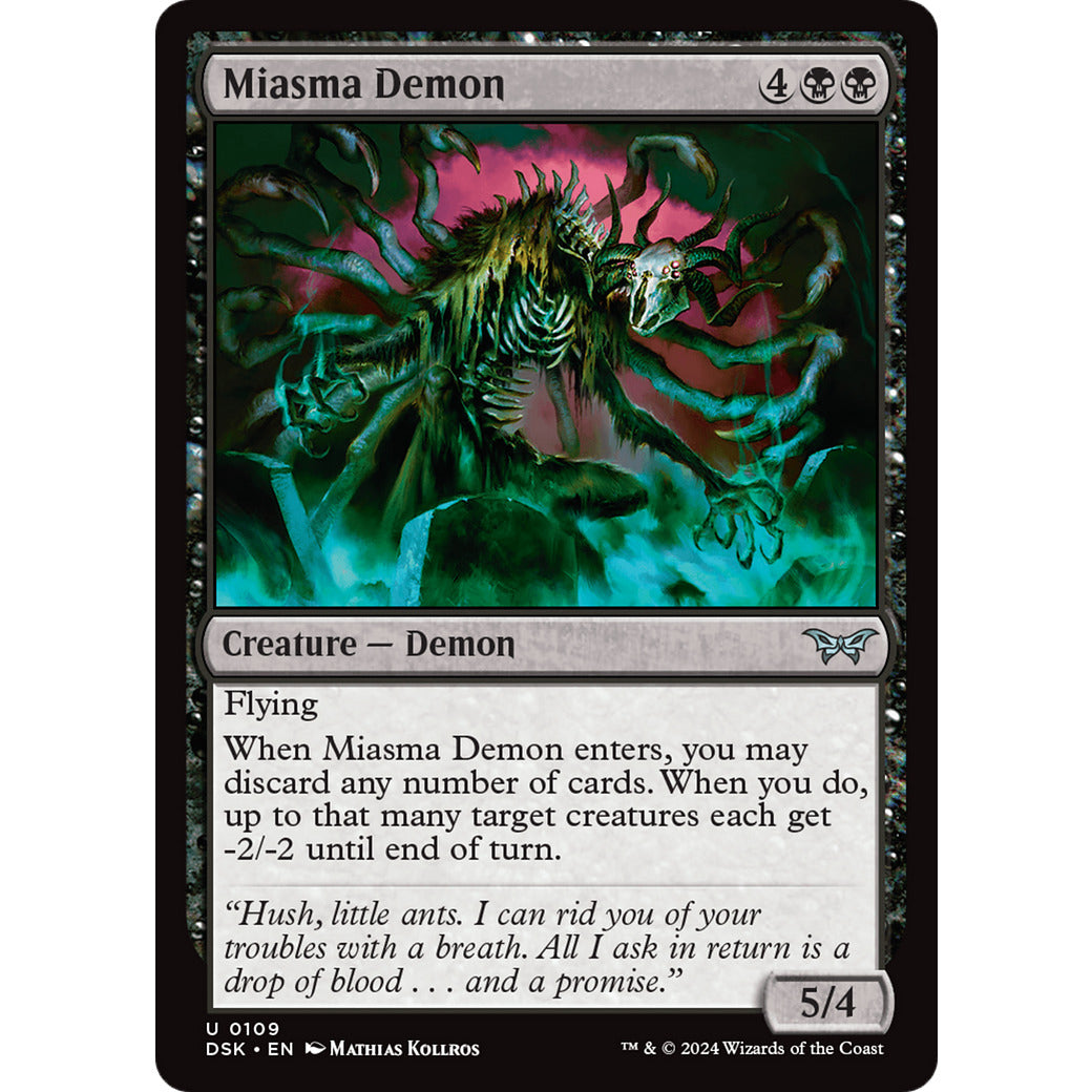 Miasma Demon (Duskmourn: House of Horror) Near Mint Foil