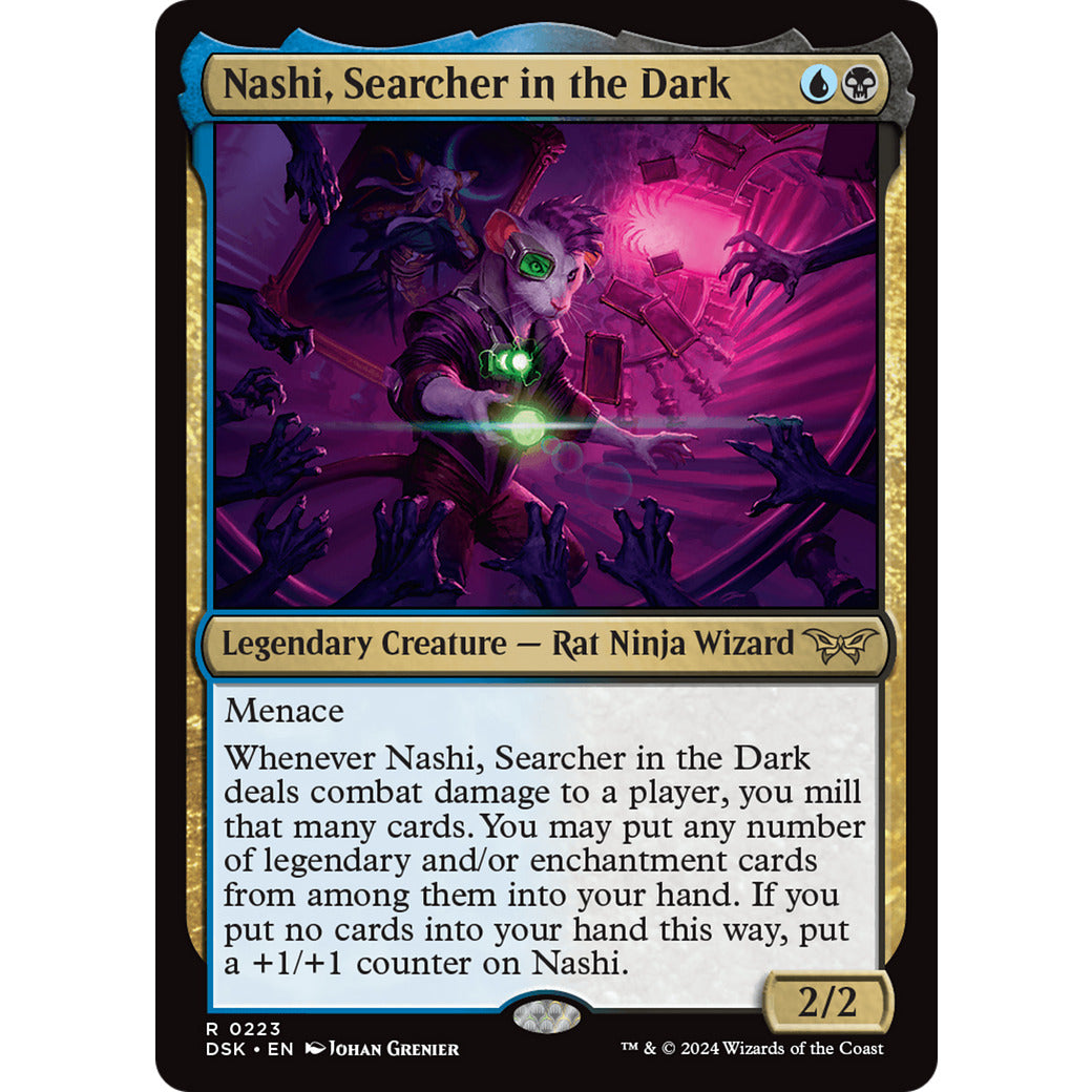 Nashi, Searcher in the Dark (Duskmourn: House of Horror) Near Mint Foil