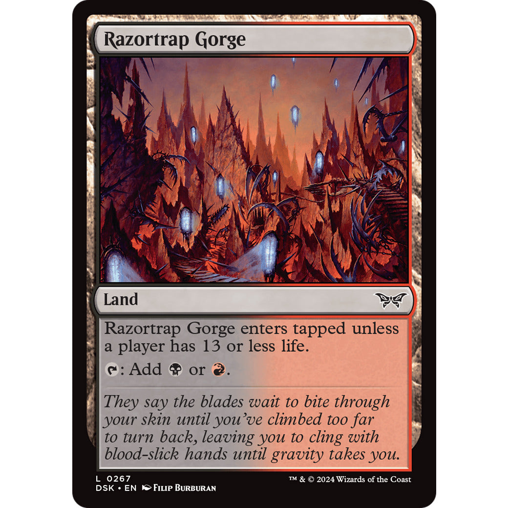 Razortrap Gorge (Duskmourn: House of Horror) Near Mint Foil