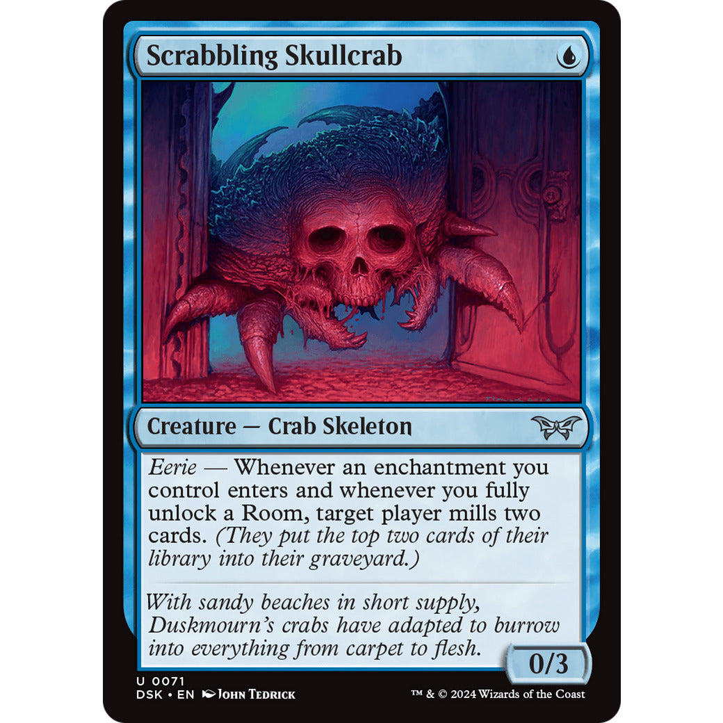 Scrabbling Skullcrab (Duskmourn: House of Horror) Near Mint Foil
