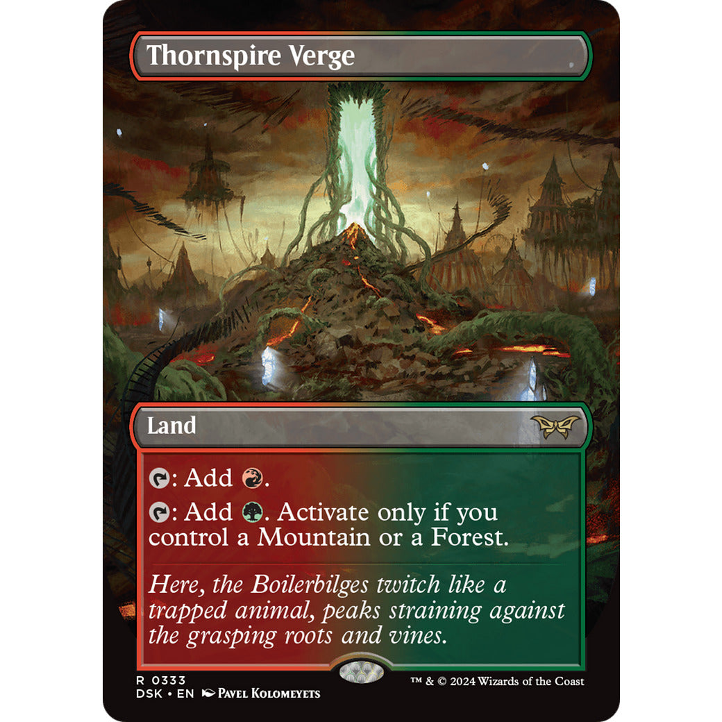Thornspire Verge (Borderless) (Duskmourn: House of Horror) Near Mint