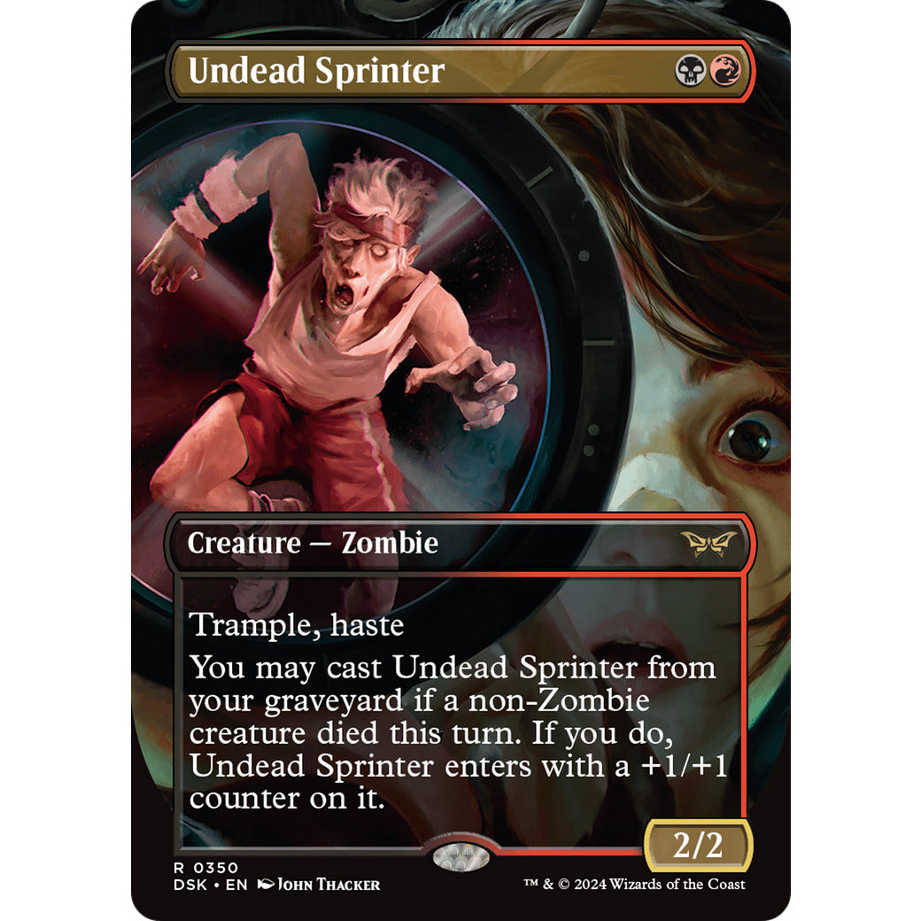 Undead Sprinter (Borderless) (Duskmourn: House of Horror) Near Mint Foil