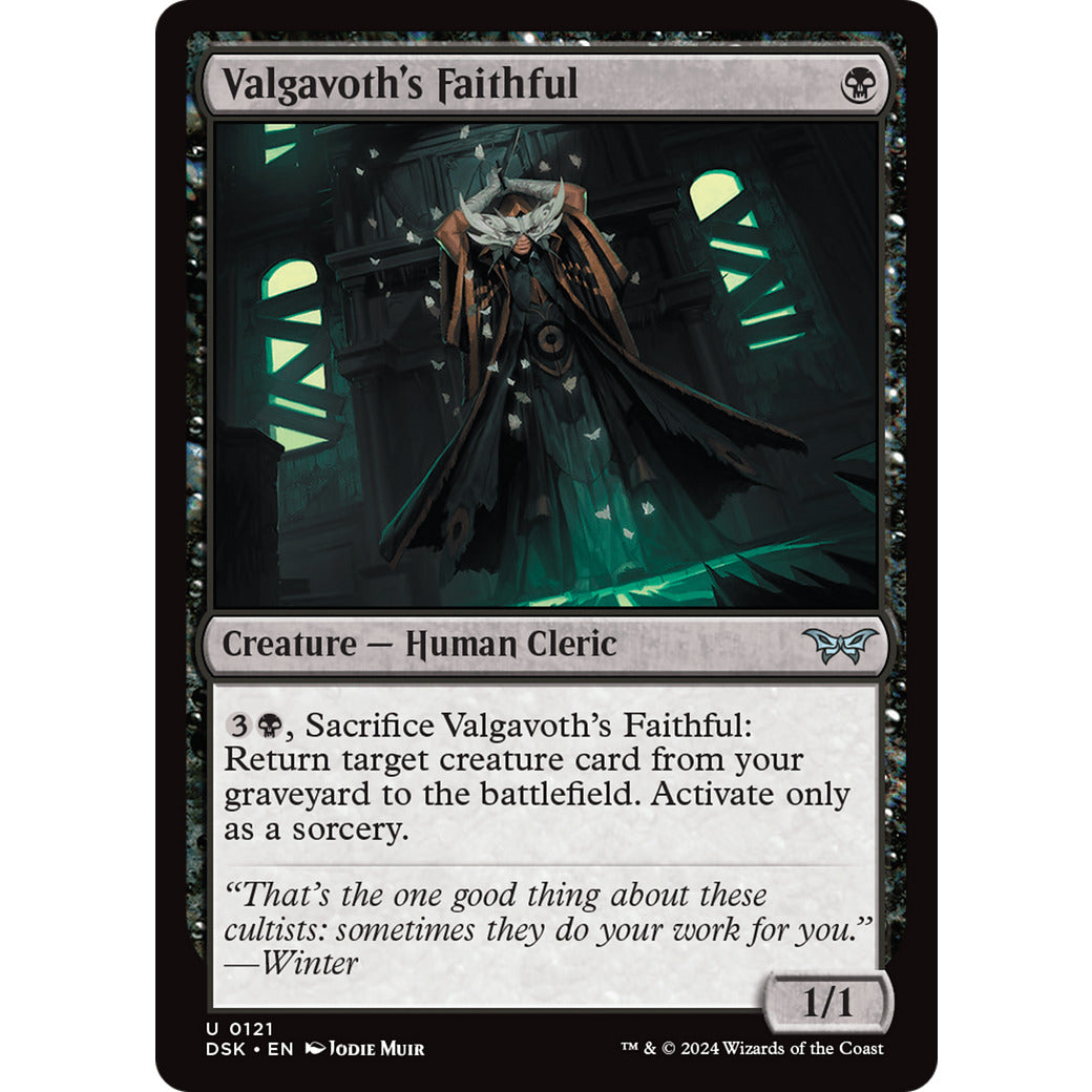 Valgavoth's Faithful (Duskmourn: House of Horror) Near Mint Foil