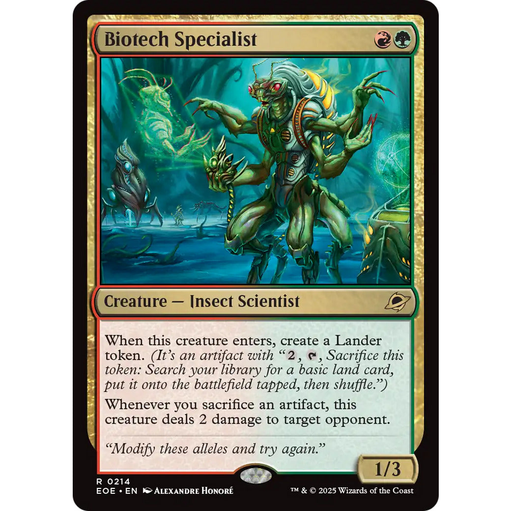 Biotech Specialist (Edge of Eternities) Near Mint