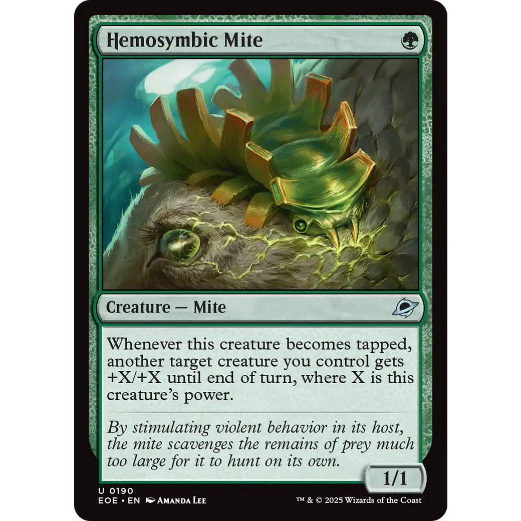 Hemosymbic Mite (Edge of Eternities) Near Mint Foil